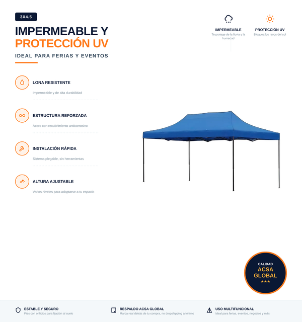 Carpa 3x4.5